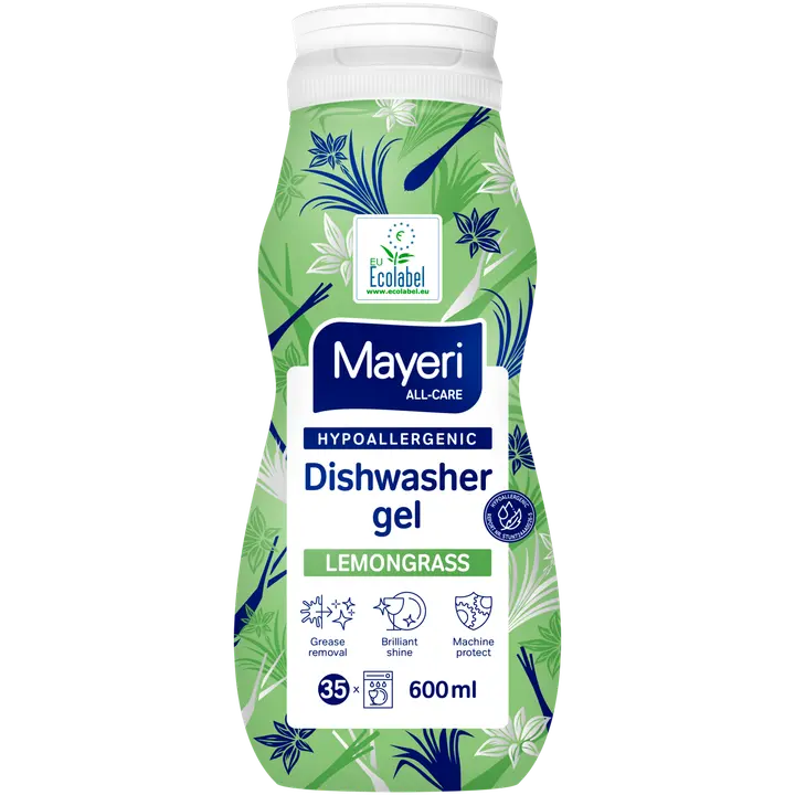 Nõudepesumasina geel Mayeri sidrunhein Hüpoallergeenne All-Care 600ml