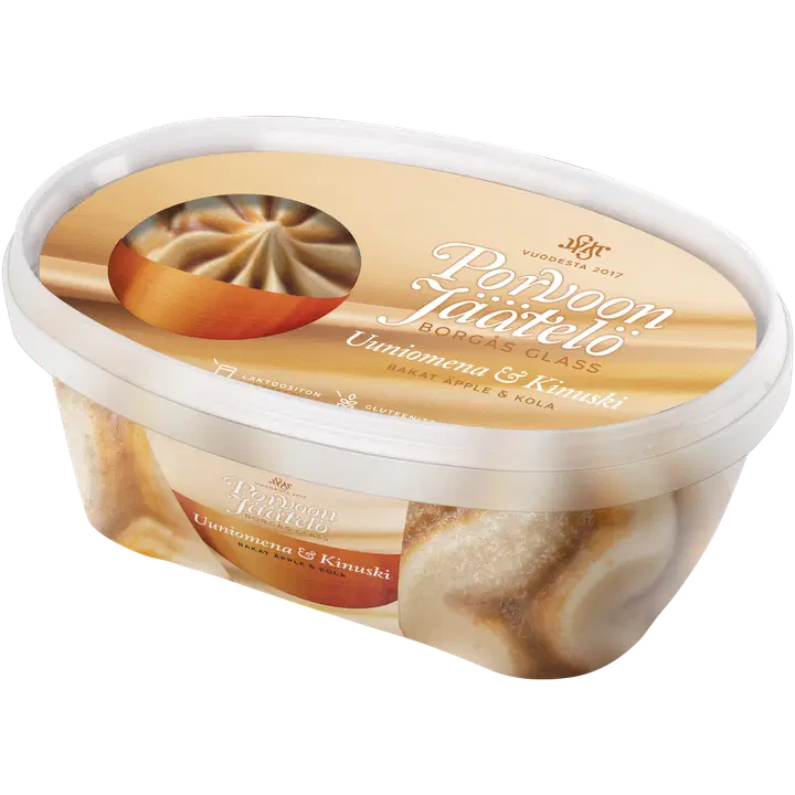 Porvoon Jäätelö Uuniomena & Kinuski 900ml