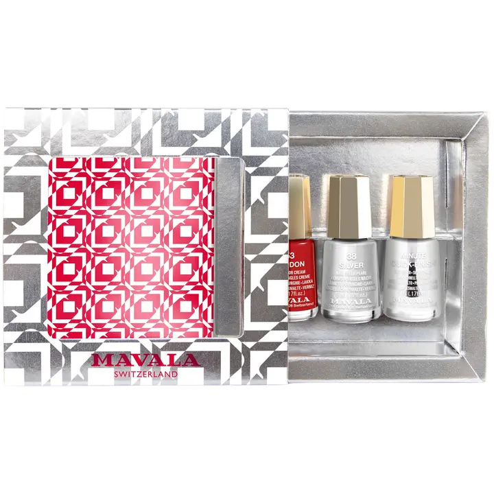 Mavala set Festive Tree Silver London lahjapakkaus