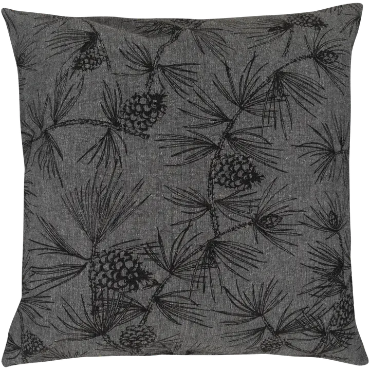 House sisustustyynynpäällinen Pine 50x50 cm, musta meleerattu
