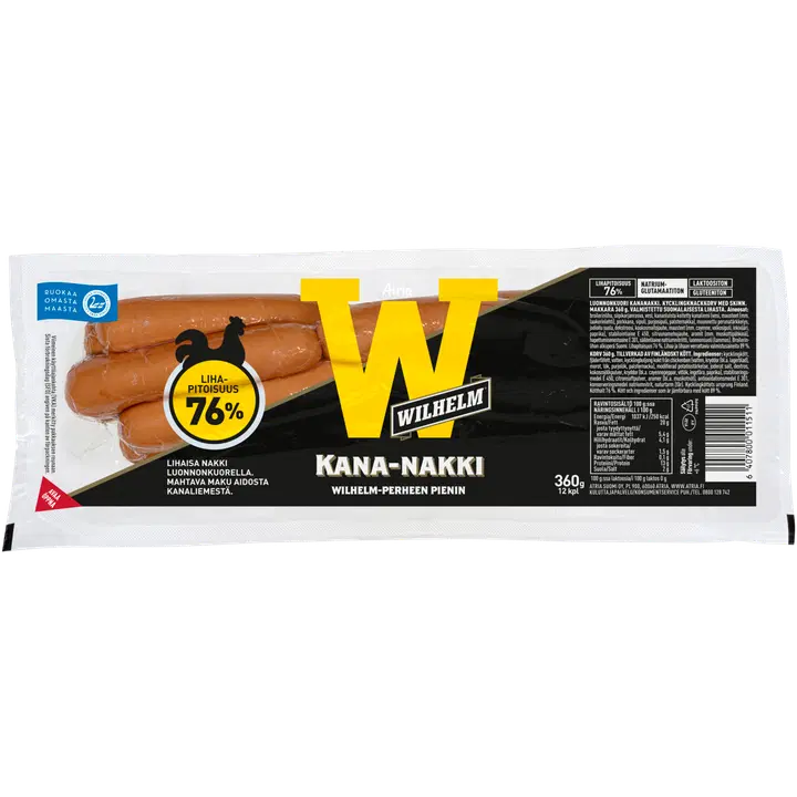 Atria Wilhelm Kuorellinen Kananakki 360g