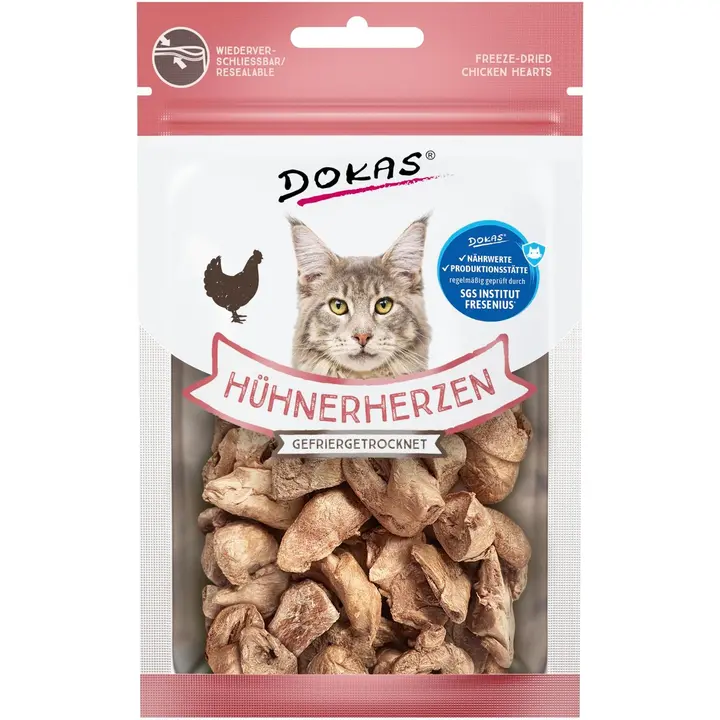 Dokas pakastekuivattu kanansydän 15g