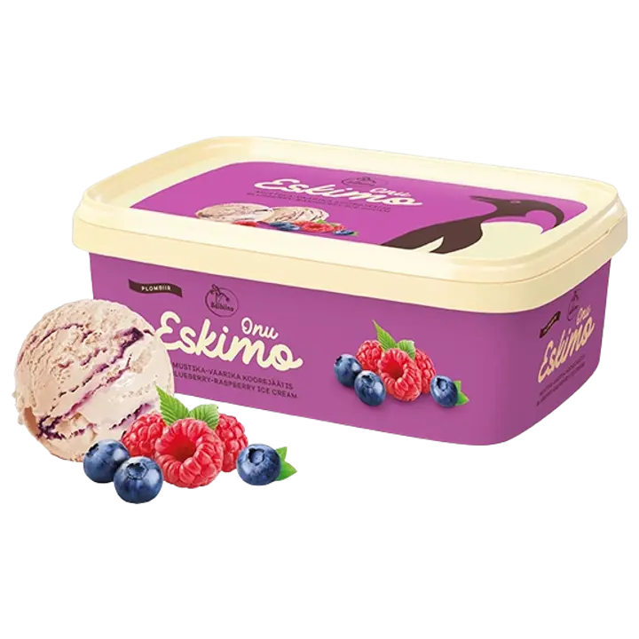 Mustika-vaarika koorejäätis, 480g/1 l