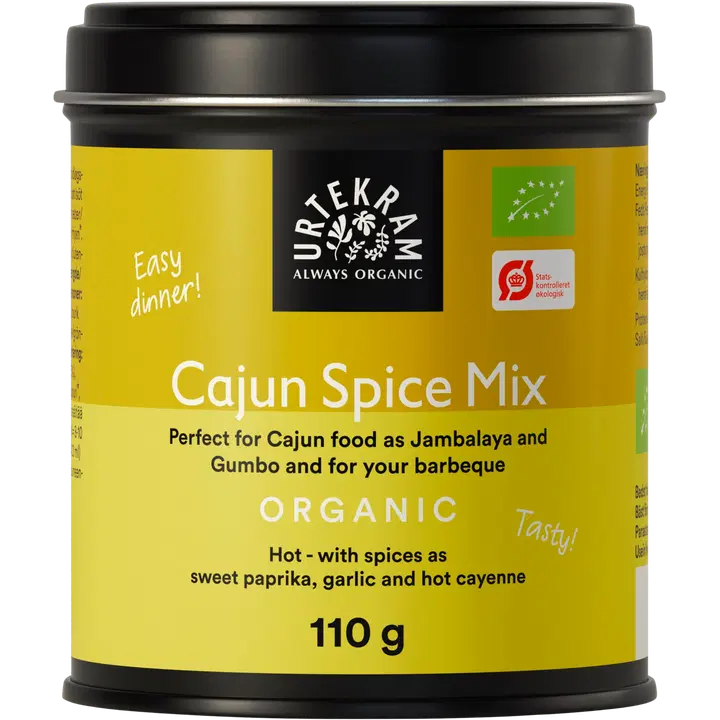 URTEKRAM Luomu Cajun Spice Mix 110g