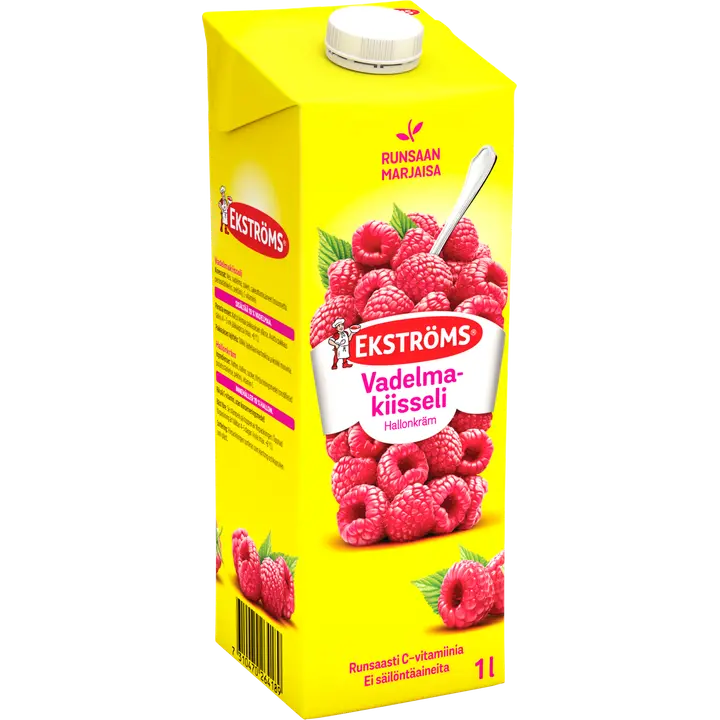 Ekströms Extra Prima vadelmakiisseli 1l