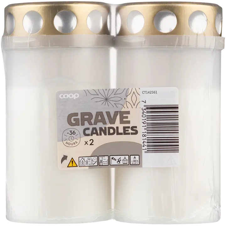 Coop hautakynttilä 36h 2kpl