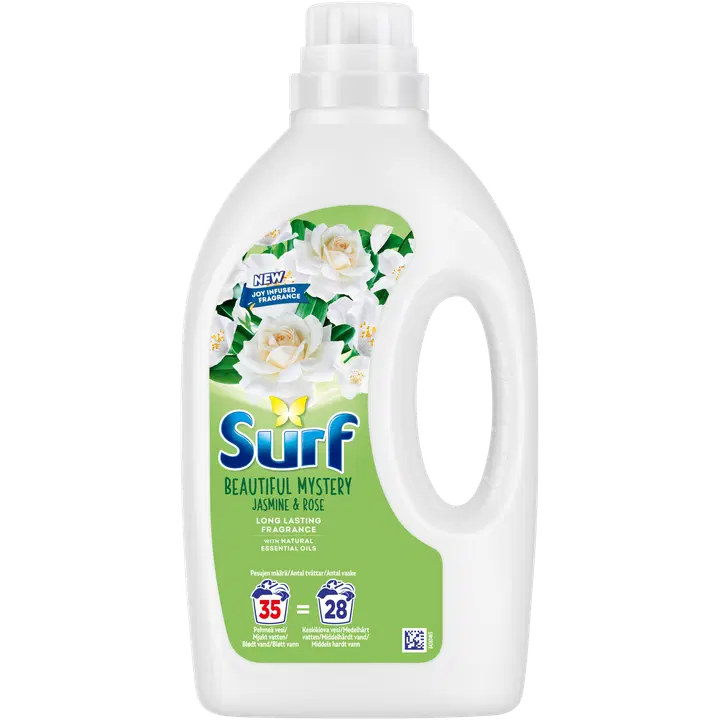 Surf Beautiful Mystery Pyykinpesuaine Kirjo- ja valkopyykille 1400 ml 35 pesua