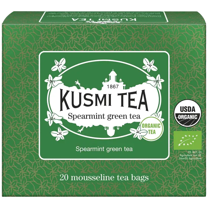 Kusmi Organic Spearmint green tea 20x2g
