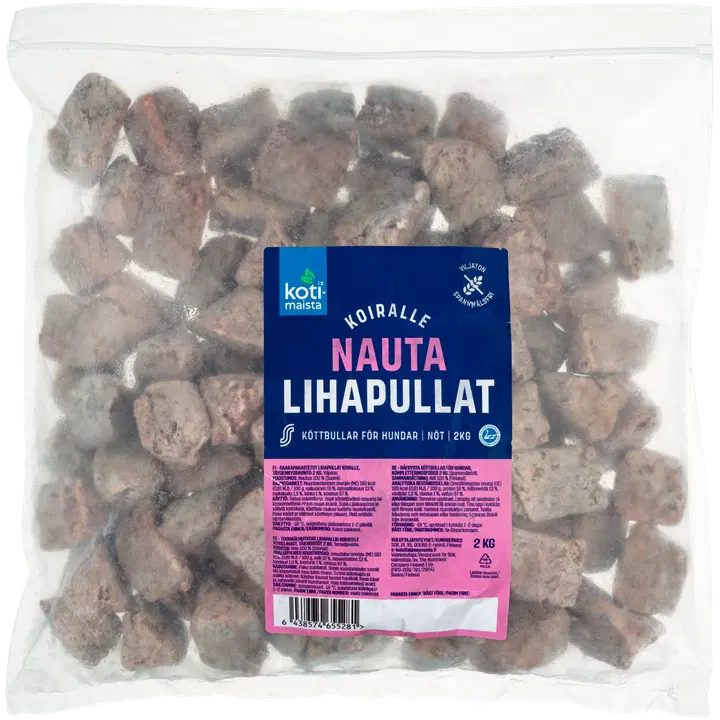 Kotimaista Lihapullat koiralle, nauta 2 kg