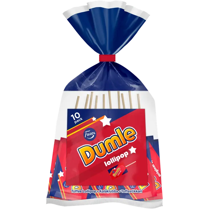 Fazer Dumle toffeetikkari 10-pack