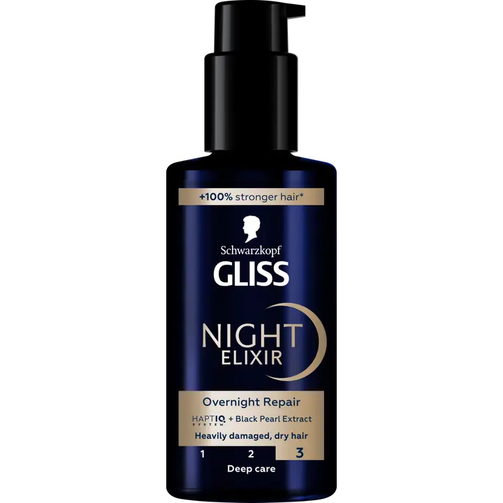 Schwarzkopf Gliss Night Elixir Overnight Repair hiusseerumi 100 ml