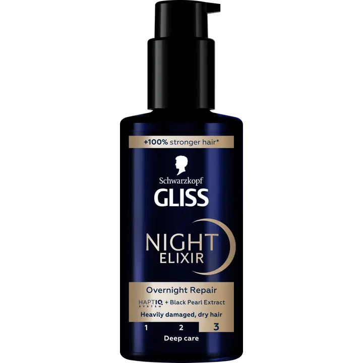 Schwarzkopf Gliss Night Elixir Overnight Repair hiusseerumi 100 ml