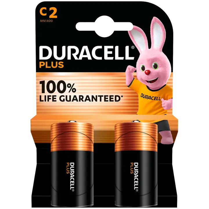 Duracell 2kpl Plus C