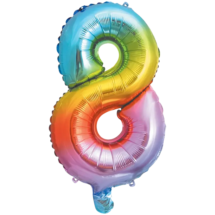 Decorata Party foliopallo Rainbow 35 cm No. 8
