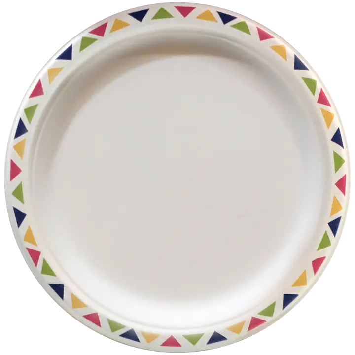 Spen Lautanen 17,6cm 10kpl sokeriruoko valk. Bio koristeltu