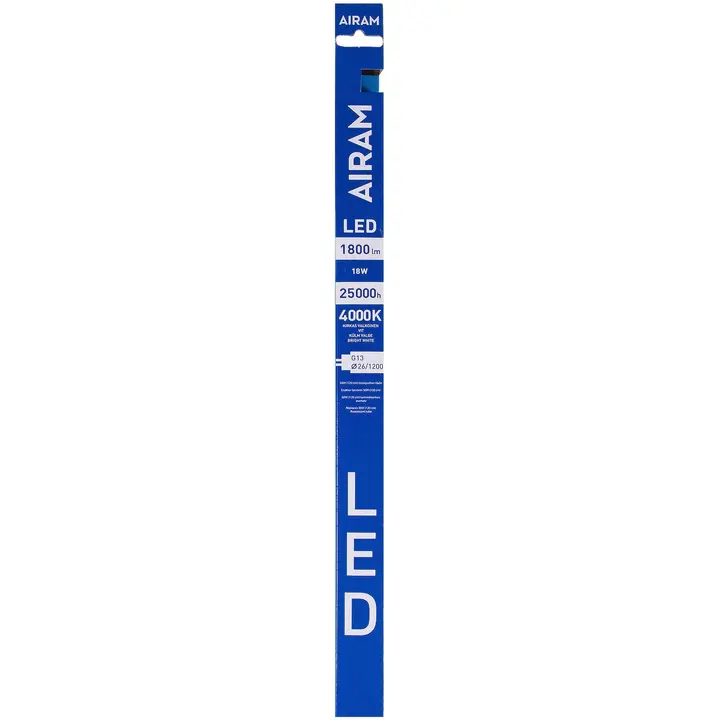 Airam LED-loisteputki 18W T8/26 G13 1850lm 4000K 120 cm