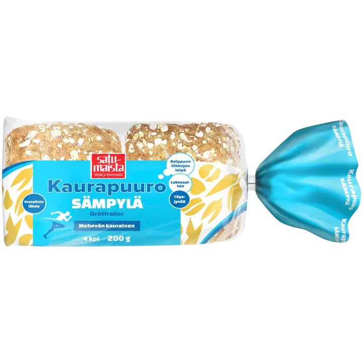 Satumaista Kaurapuurosämpylä 200g