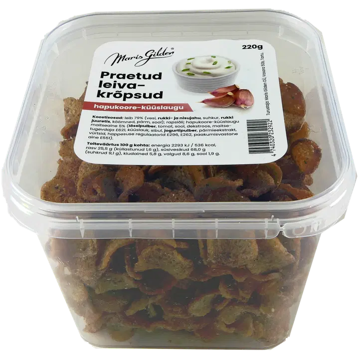 Maris Gilden Praetud leivakrõpsud hapukoore-küüslaugu 220g