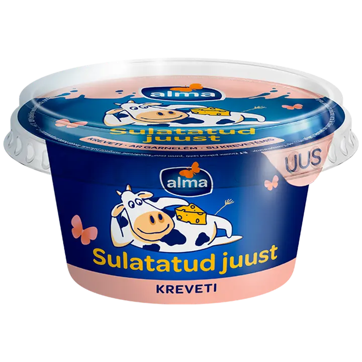 Alma sulatatud juust krevetiga, 200g