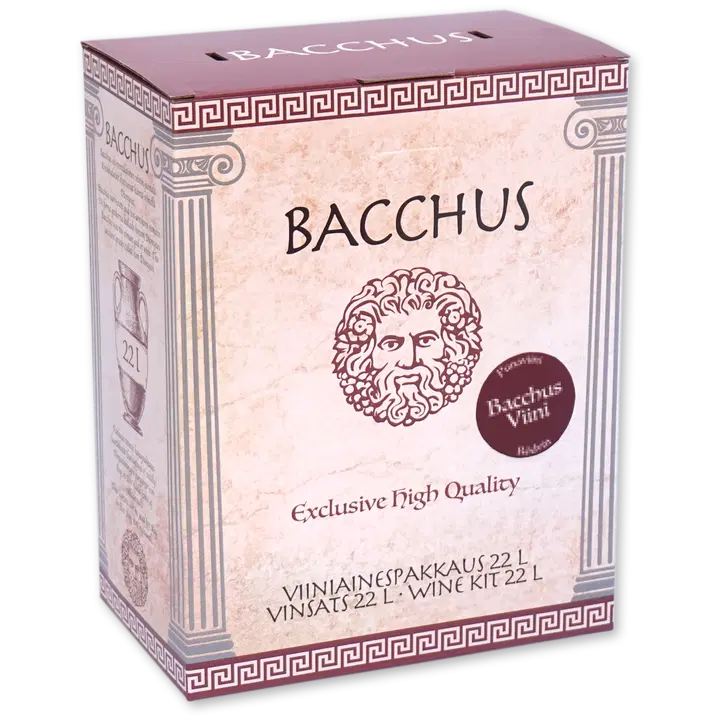 BACCHUS Exclusive Rosso viiniainespakkaus 22 litralle kotiviiniä