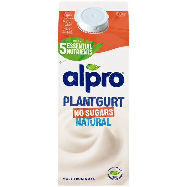 Alpro Plantgurt Hapatettu Soijavalmiste, Maustamaton, no sugars 750g