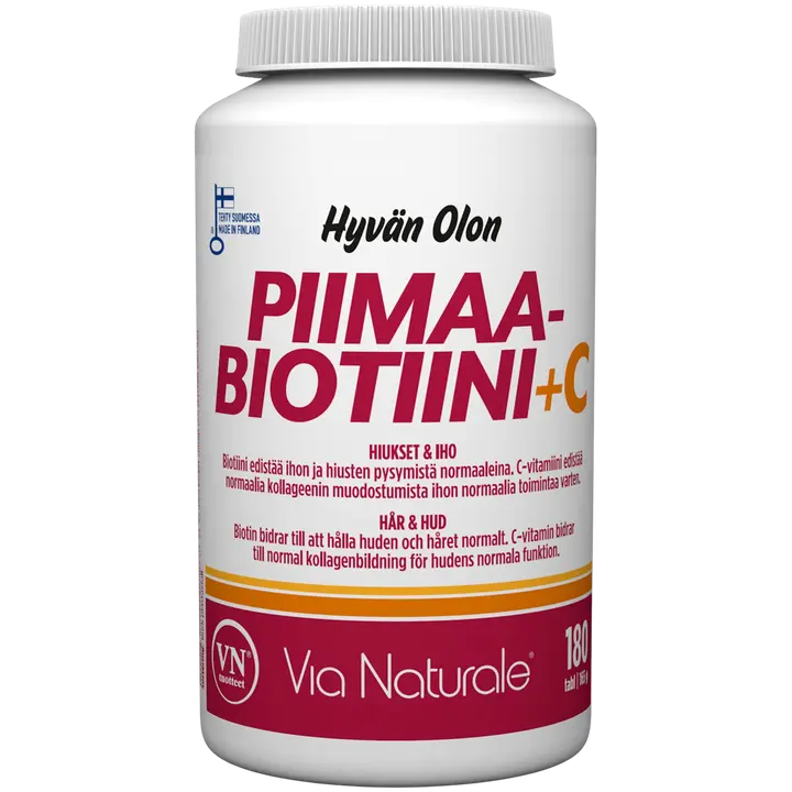 Hyvän Olon Piimaa-Biotiini+C 180 tabl Via Naturale