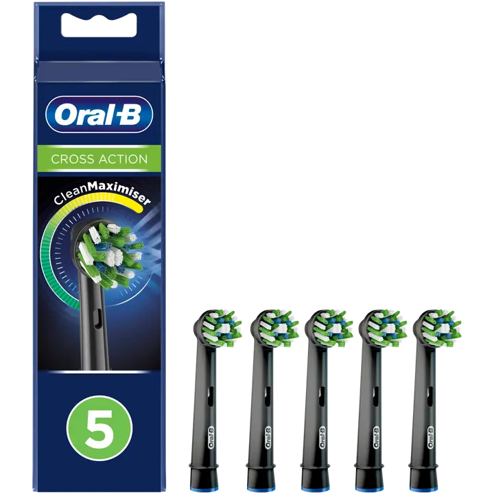Oral-B Cross Action Black 5kpl vaihtoharja