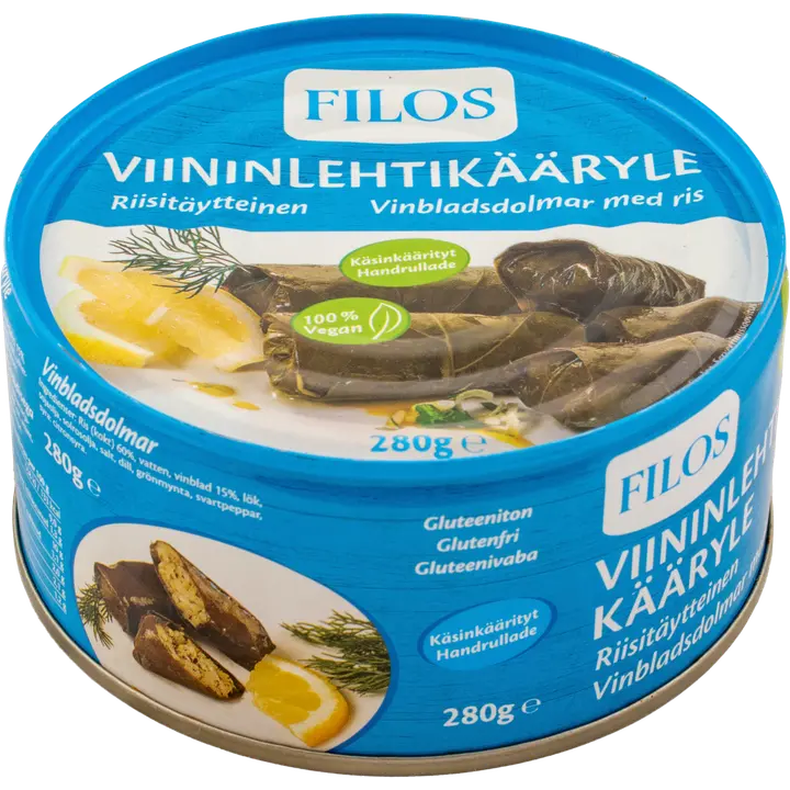 Filos riisitäytteinen viininlehtikääryle 280g