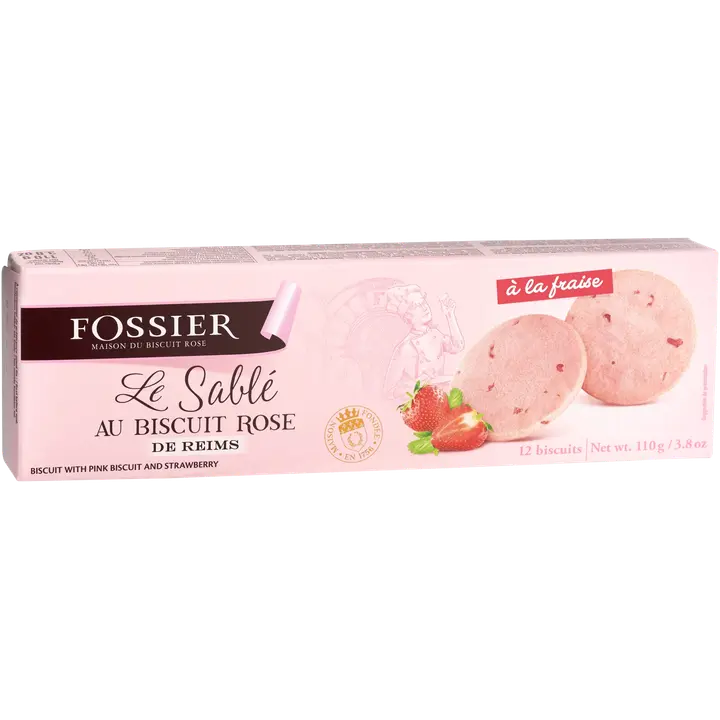 Fossier Pinkki Mansikkakeksi 110g