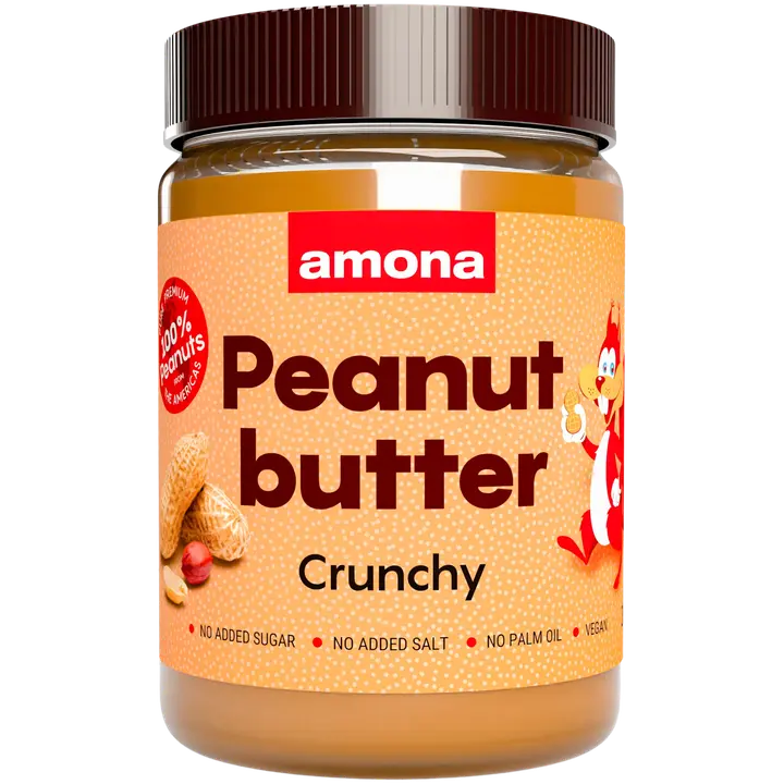Amona maapähkinävoi 100% crunchy 350g