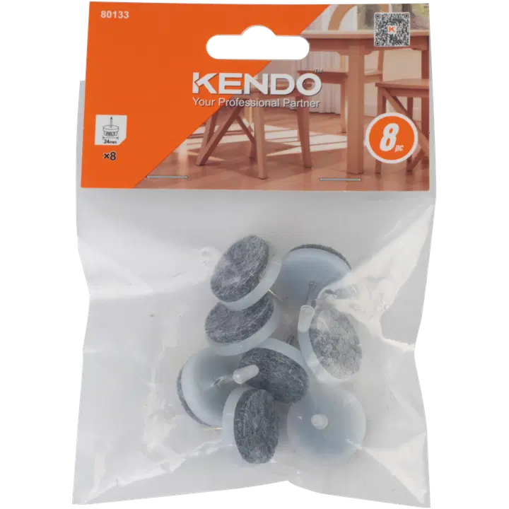 Kendo huopatassu naula 24 mm 8 kpl, valkoinen