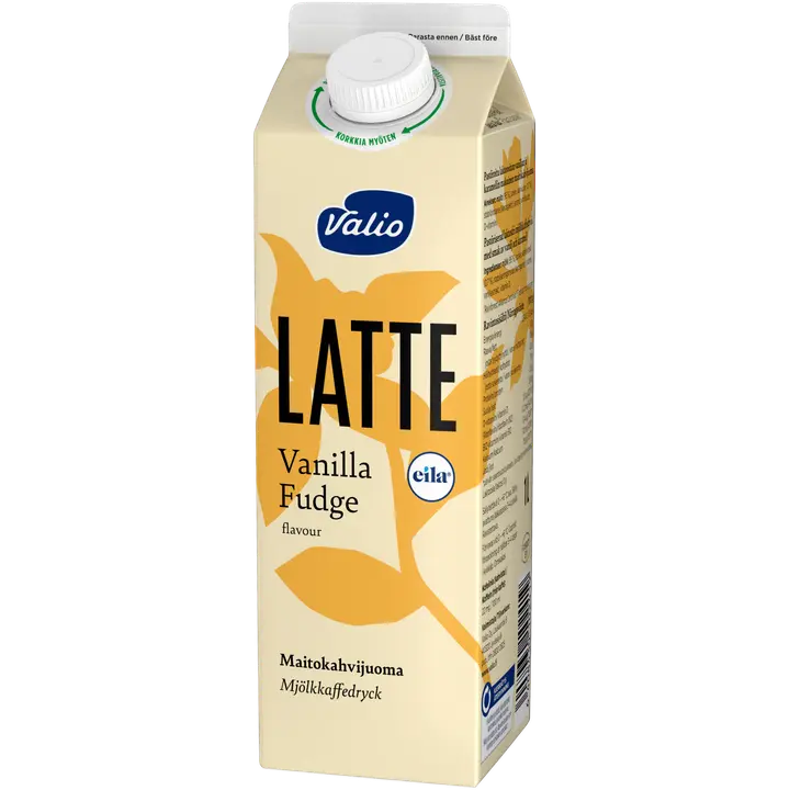 Valio Latte vanilla fudge maitokahvijuoma 1 l laktoositon
