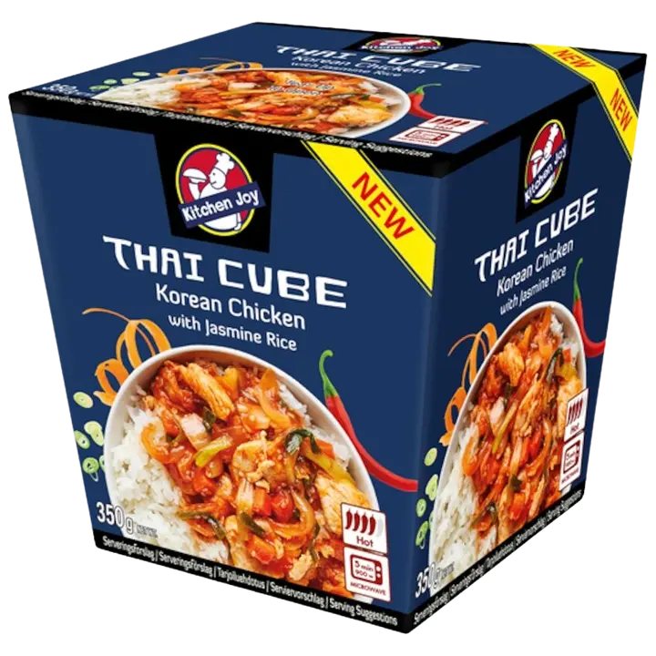 Kitchen Joy Korealaista kanaa ja jasmiiniriisiä, pakasteteria 350g