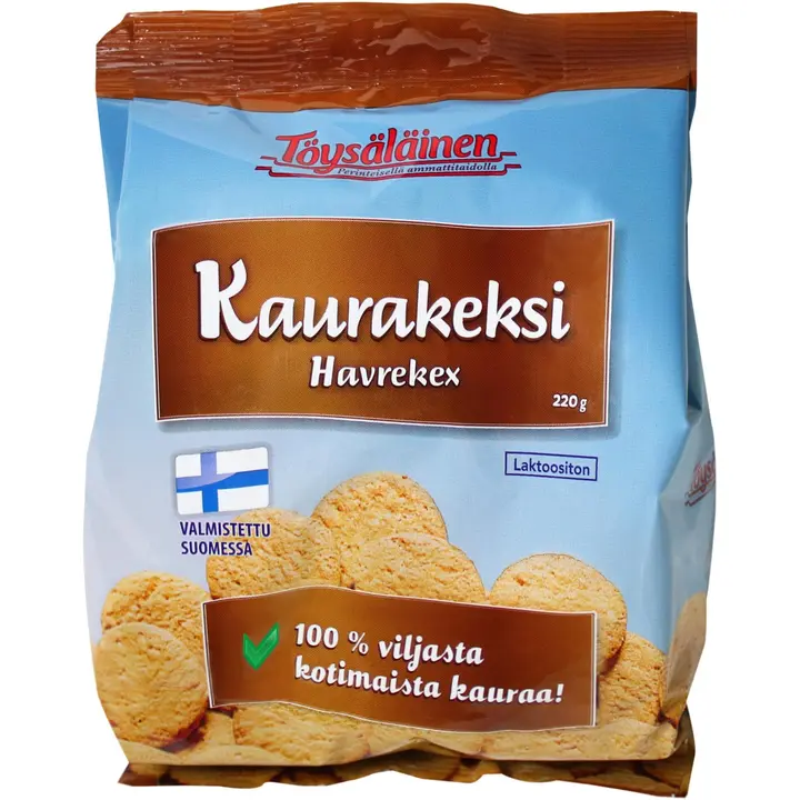 Töysäläinen kaurakeksi 100% 220g