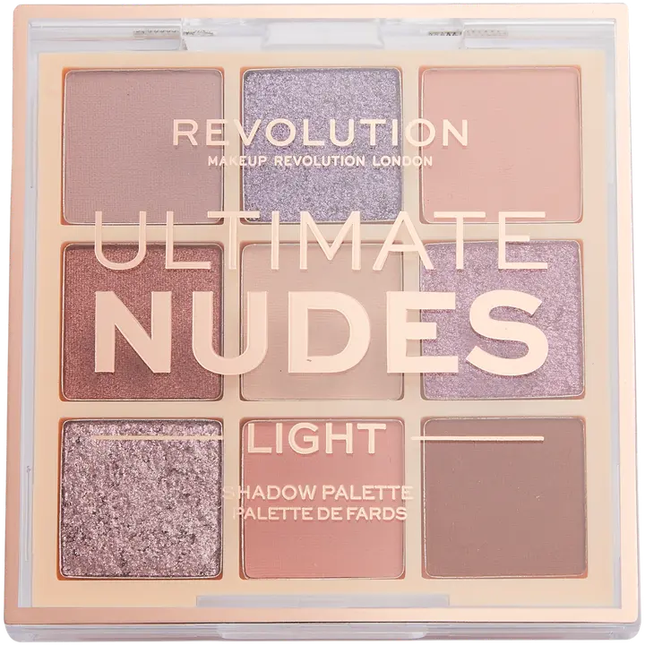Revolution ultimate nudes lauvärvipalett light 8,1g