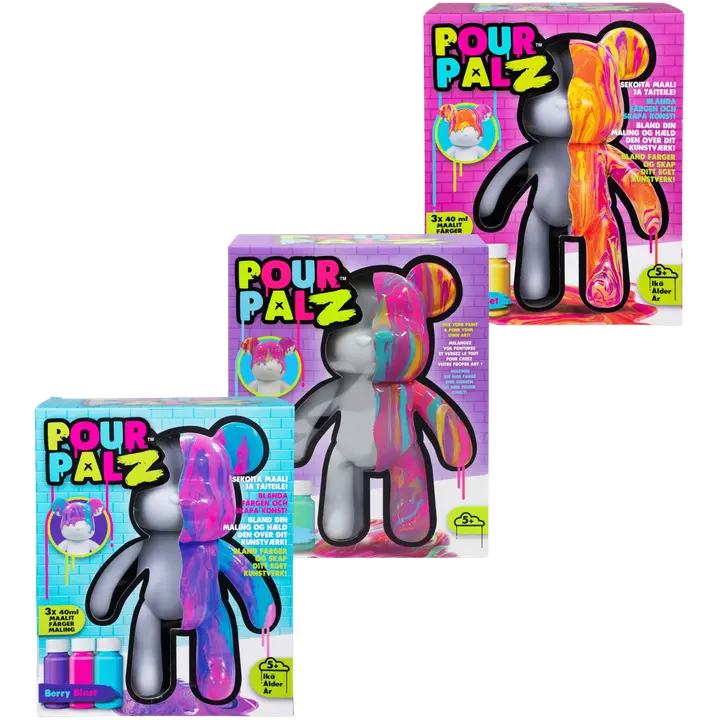 Pour Palz askartelusetti maalaa karhu 3 lajitelma