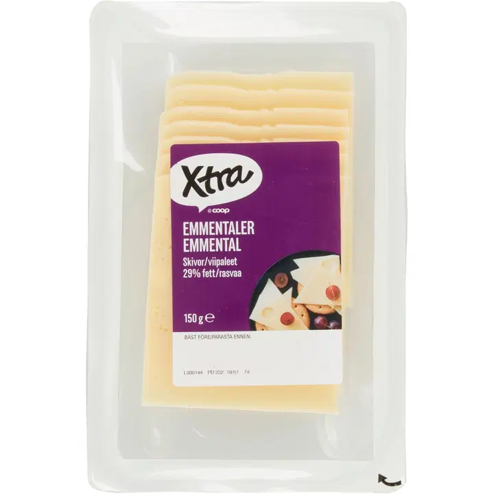 Xtra 150g Emmental juustoviipaleet 29%