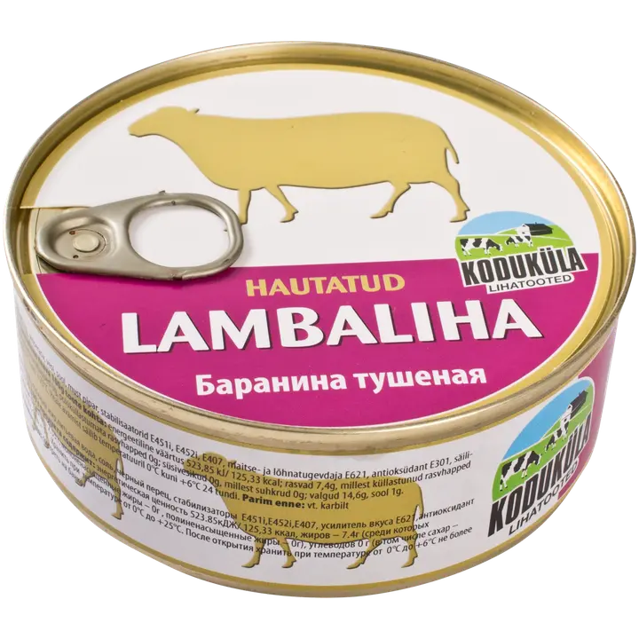 Koduküla hautatud lambaliha 250g / lihasisaldus 75%