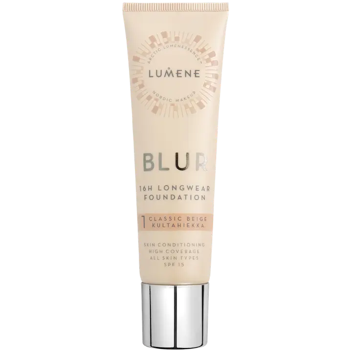 Lumene Blur Pitkäkestoinen meikkivoide SK15 1 Kultahiekka 30ml