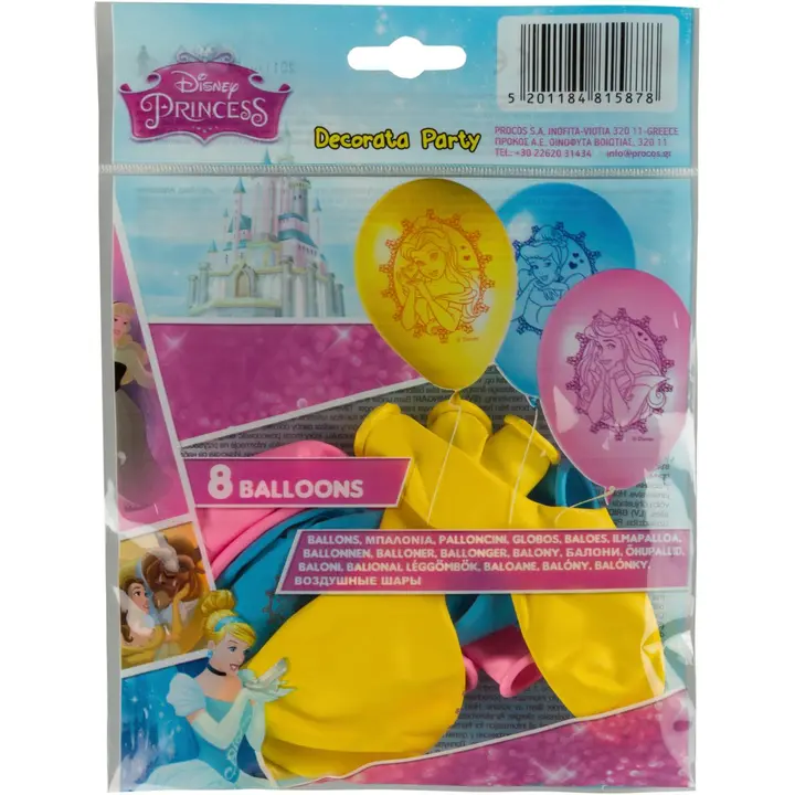 Disney Princess ilmapallo 8 kpl