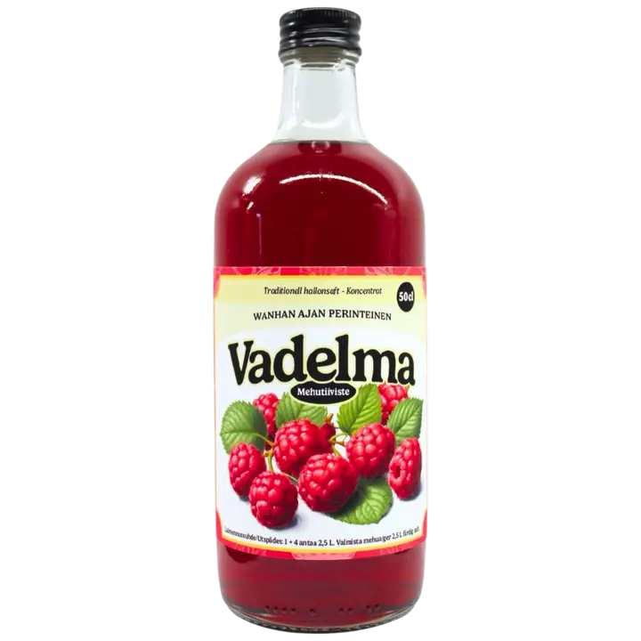 Vanhan Ajan Perinteinen Vadelma mehutiiviste 1+4 0,5l