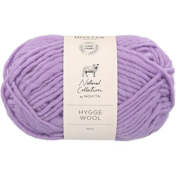 Novita Hygge Wool 100g mustikkamaito 730