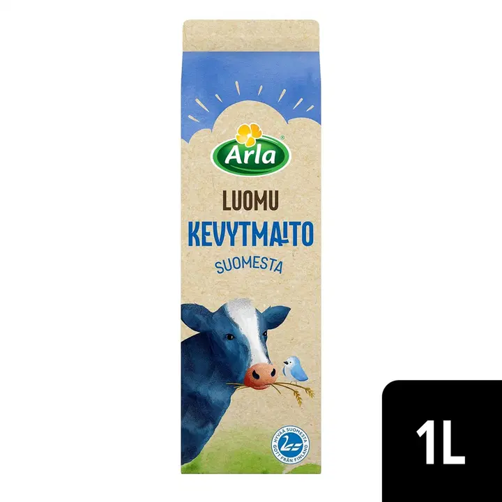 Arla Luomu 1 L kevytmaito