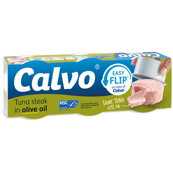Calvo tonfisk i olivolja MSC 3x65/52g