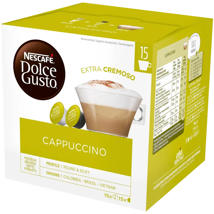 Nescafé Dolce Gusto 30kaps/349,5g Cappuccino maitokahvikapseli