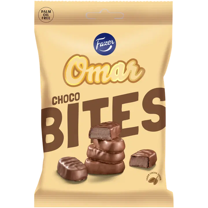 Fazer Omar Choco Bites karkkipussi 94g