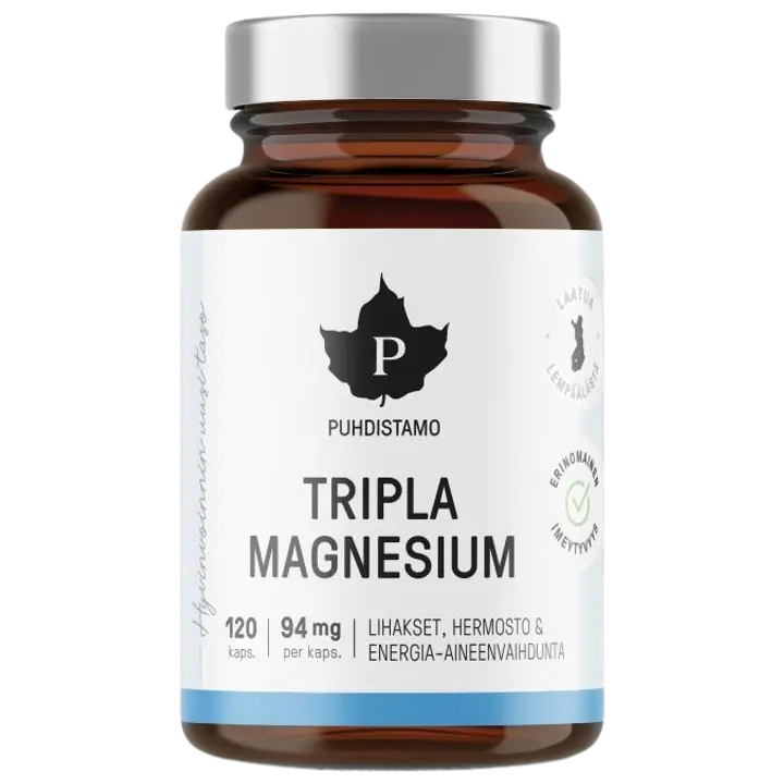 Puhdistamo Tripla Magnesium 120 kapselia