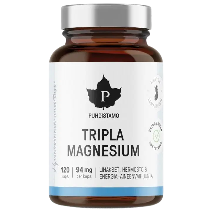 Puhdistamo Tripla Magnesium 120 kapselia