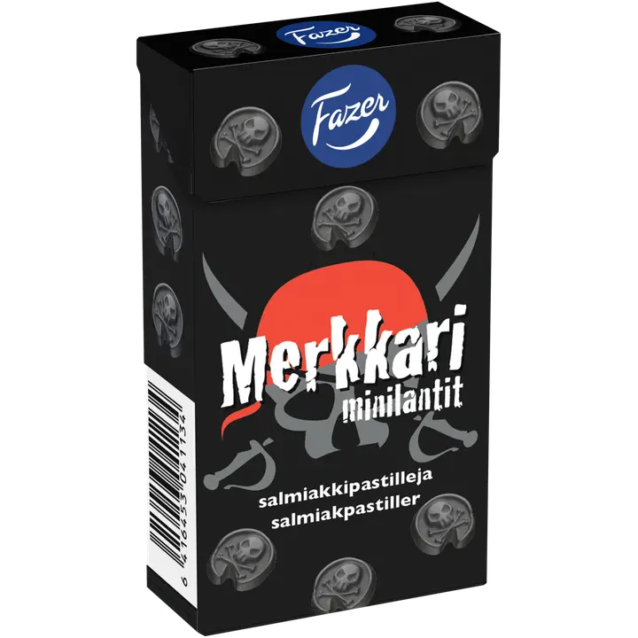 Fazer Merkkari minilantit salmiakkipastillit 38g