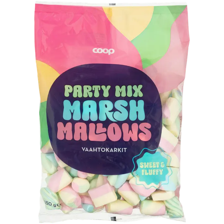 Coop Party Mix vaahtokarkit 150 g